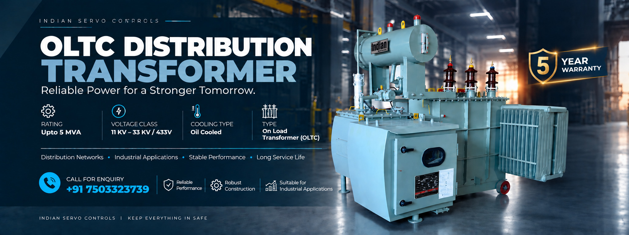 Best servo stabilizer manufacturers in india Indian Servo Controls OLTC Distribution Transformer