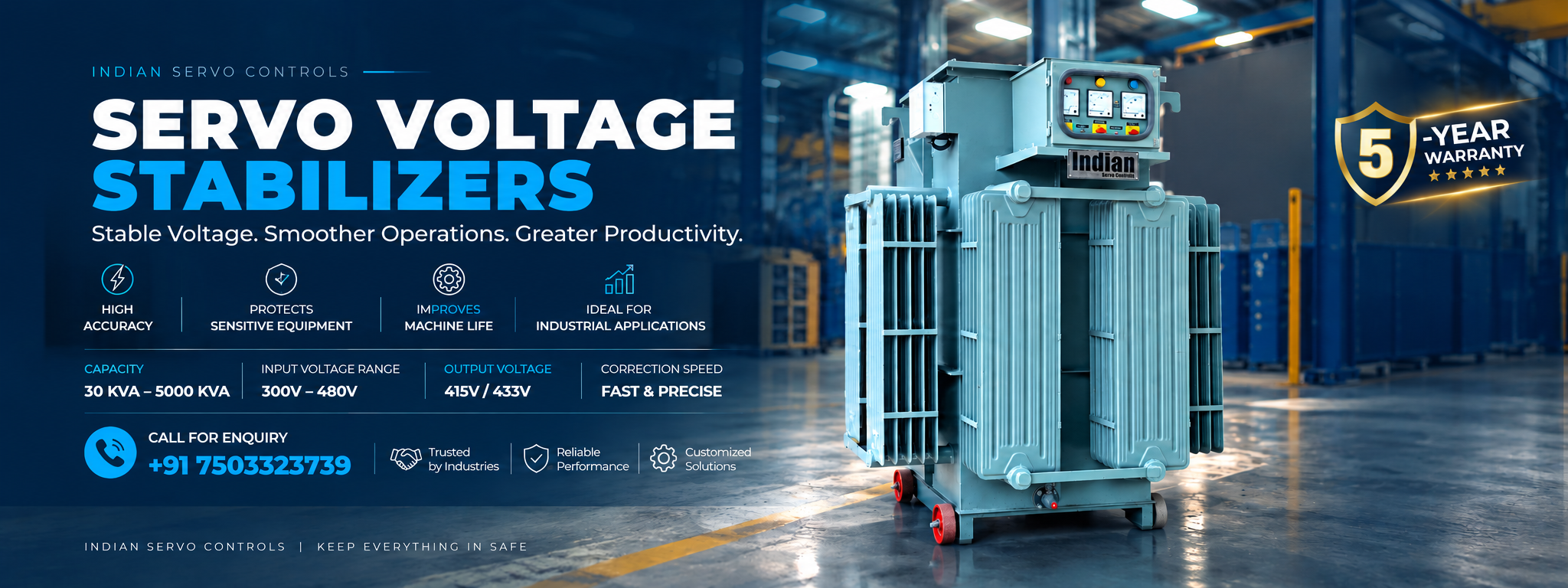Best servo stabilizer manufacturers in india Indian Servo Controls Servo Voltage Stabilizer